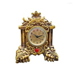 Table Clocks Desk Clock Living Room Desktop Home Retro Ornaments Pendulum Fashion European Style