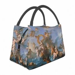 baroque Insulated Lunch Bags for Women Resuable The Abducti of Europa Cooler Thermal Lunch Tote Work Picnic s3OA#