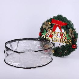 Storage Bags Practical Xmas Garland Bag Large Capacity Wear Resistant Convenient Clear Ring Wreath