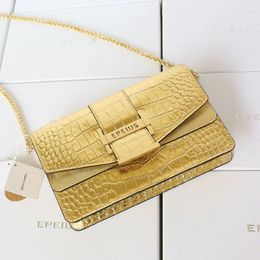 Shoulder Bags 2024 Designer Cow Leather Women Bag Genuine Lady Crossbody Large Capacity Chain Gold Phone 45