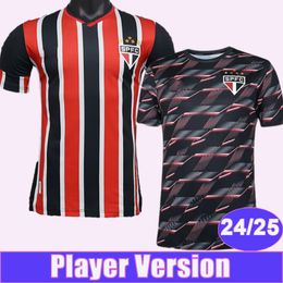 24 25 Sao Paulo Player Version Mens Soccer Jerseys RAFINHA LUCIANO CALLERI ARBOLEDA NESTOR DIEGO COSTA FERREIRA Away Training Wear Football Shirts Short Uniforms