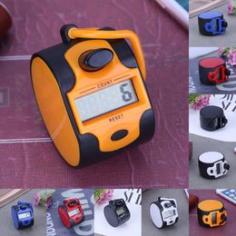 5 Digit Number Handheld Manual Counter LCD Display Handheld Tally Counter Training Aids Portable with Finger Ring