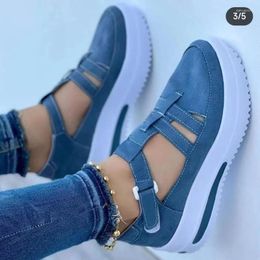 Casual Shoes 2024 Women's Sneakers Platform Breathable Sport Design Vulcanised Wedges Fashion Female Footwear Zapatillas Mujer