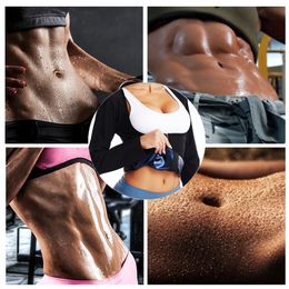 Guudia Women Body Shaper Corsets Long Sleeve Shirts 5XL 5 Times Sweating Fat Burn Shapewear Tops Open Bust Gym Workout Shirts