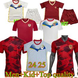 2024 Venezuela football jersey Kids Kit 24 25 National Team Football Shirt Men Home Red Away White Camisetas Copa America CORDOVA BELLO SOSA RONDON