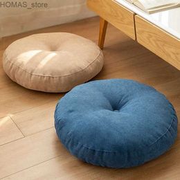 Cushion/Decorative Pillow Solid Colour floor seats suitable for meditation yoga circular seat cushion Pouffe sofa seat bed car seat cushion Y240401