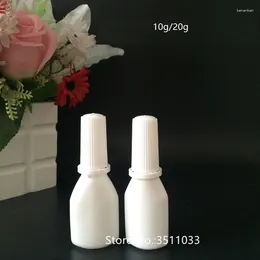 Storage Bottles 100PCS 10g 20g Squeeze White Plastic Dusting Powder Botttle Bottle Empty Spray