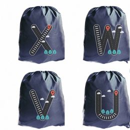 persalized Drawstring Bag Road Sign Letters Print Girl Multi-functi Portable Bags Man and Women Backpack Women's Yoga Bag N6tk#