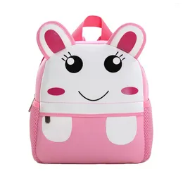 Backpack Boys Girls Portable Children Breathable Outdoor Cute Lightweight Cartoon Animal Adjustable Shoulder Straps School Bag