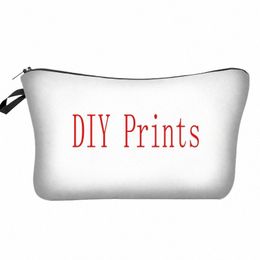 dhl200pcs Sublimati DIY White Blank Solid Polyester Cosmetic Bags p5di#