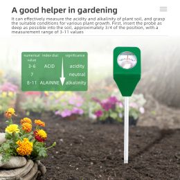 Mini Soil PH Metre Alkaline Acid Indicator Garden Plants Flowers Analyzer 3-11 PH Test Tester Testing Instrument Soil Sensor