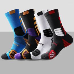 Men's Socks Men Women Reduce Professional Sports Cycling Sock Breathable Outdoor Protect Feet Wicking Running Sport