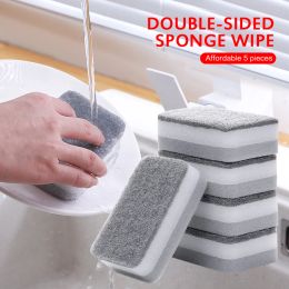 Double-sided Cleaning Spongs Household Scouring Pad Kitchen Wipe Dishwashing Sponge Cloth Dish Cleaning Towels Accessories