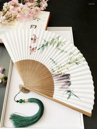 Decorative Figurines Wedding Hand Fan Chinese Style Calligraphy And Painting Folding Home Daily Portable Dance Lovers Crafts