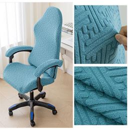 Chair Covers Elastic Competitive Swivel Cover Thickened Jacquard Gaming Computer Slipcover Seat Case For Armchair Protector