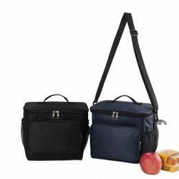 1pc lunch box bag, thermal bag with rice bag, office worker portable handbag bento bag H82j#