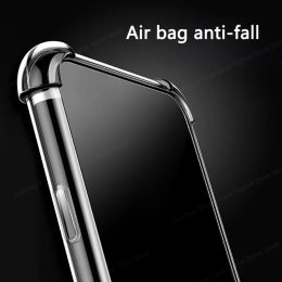 Thickened Airbag Shockproof Clear Soft Tpu Phone Case For OnePlus 12 5G Transparent Back Cover 6.82" PJD110 funda 12 cases