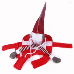 Dog Apparel Pet Christmas Santa Claus Suit Costume Role Play Outfits Fancy Cosplay For Party