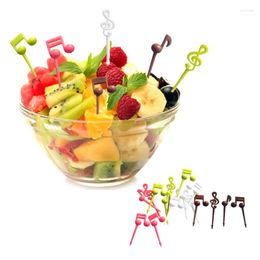 Disposable Flatware 16pcs Cartoon Fruit Fork Toothpicks Cute Animal Food Selection Mini Lunch Box Decoration Children's Supplement Tool