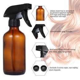 250ML 500ML Watering Pot Amber Glass Watering Can Flower Watering Spray Bottle for Outdoor and Indoor House Plants