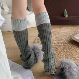 Autumn Winter Lolita Leg Warmers Women Ankle Warmer for Girl Gothic Long Socks Leggings Knee Knitted Cosplay Heap Heap Socks
