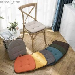 Cushion/Decorative Pillow Multi colored restaurant chair cushions with straps are used for restaurant chairs sponge cushions and outdoor garden cushions Y240401