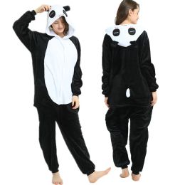 Unicorn Onesies Kigurumi Winter Cute Panda Stitch Pig Onesies Women Men Nightwear Anime Costumes Adult Flannel Sleepwear Pajamas