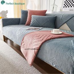 Chair Covers Nordic Universal Thick Plush Sofa Cover Towel Non-slip Combination Cushion Living Room Decoration Protection