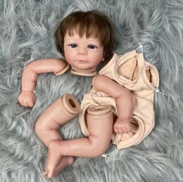 48cm Reborn Doll kit Felicia Popular Sweet Face 3D Painted Skin With Many Visible Veins Unfinished Doll parts with Root Hair