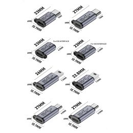 2-8Pcs Type C Female To Micro USB/ Mini USB Converter 18W/12W 480Mbps USB Female To Type C/Mini USB Connector for Phone/Tablet