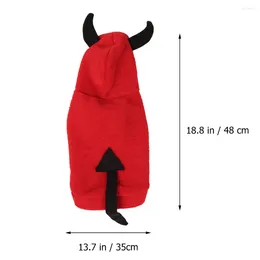 Dog Apparel Pet Transformation Costume Coat Halloween Clothes Winter Small Outfits Demon Dogs