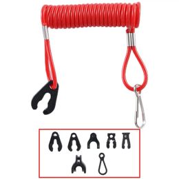 1 Pc Marine Outboard Engine Boat Motor Kill Stop Switch for YAMAHA Jet Ski 2-425hp Key Rope Safety Lanyard Tether For FX140