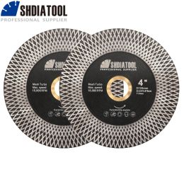 Zaagbladen SHDIATOOL 2pcs Diamond Tile Blade Cutting Disc Double Sided Porcelain Tile Stone Marble 105mm Carving Circular Multifunctional