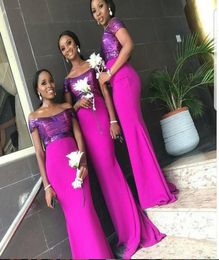 2021 new Mermaid Bridesmaid Dresses Off Shoulder images south africa Plus Size Maid of Honor Wedding Guest Dresses robes de demois1735346