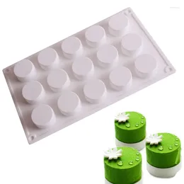 Baking Moulds 1PC French Chocolate Mold Silicone Non-stick Cake Decorating Tool Kitchen Round Cylindrical Making Mousse