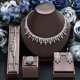 Necklace Earrings Set 2024 Bride Wedding Jewellery For Women Dubai Luxury And Accessories Elegant Earring