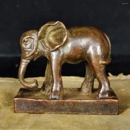 Decorative Figurines Antique Elephant Seal Making Old And Objects Bronze Paper Ballast Retro Office