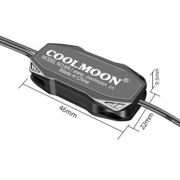 COOLMOON AR-1 RGB Controller Cable 5V 3 Pin 3pin to SATA ARGB Mini Controller HUB Adapter for PC Fan Cooling Fan Light Strip