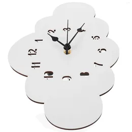 Wall Clocks Cartoon Cloud Clock Convenient Bedroom Hanging Kid's Decor Nordic Style Mute Office