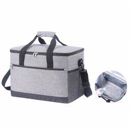 30l High Capacity Fridge Bags Insulated Bag Lunch Box Outdoor Cam Picnic Tote Bags Hiking Food Keep Fresh Cooler Bag Storage P7La#
