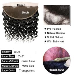 4x4 5x5 6x6 Loose Deep Wave Closure Human Hair Newmi 13x4 13x6 Loose Deep Wave Lace Frontal Transparent Lace Pre Plucked