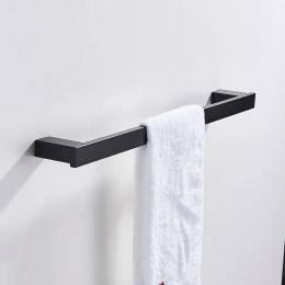 Bathroom Hardware Set Black Robe Hook Towel Rail Towel Rack Tower Bar Shelf Tissue Paper Holder Bathroom Accessories Wall Mount