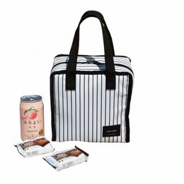 lunch Bag Office Worker Bring Meals Thermal Pouch Child Picnic Beverage Snack Fruit Keep Fresh Handbags Food Bags L400#