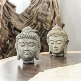 Sculptures Resin Buddha Statue Figurines Chinese Buddha Statue Garden Large Buddha Head Sandstone Statue Decor Buddha Decoration