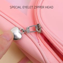 1/5Pcs Metal Zipper Slider Detachable Zippers Puller Head Heart Shape Repair Kits for Broken Buckle Travel Bag DIY Sewing Craft