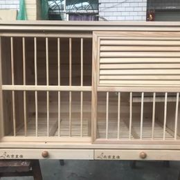 Cat Carriers All Solid Wood Nest Box Pigoen Cage Male And Fee H Jaula Para Perros Grandes Jaulas Gatos