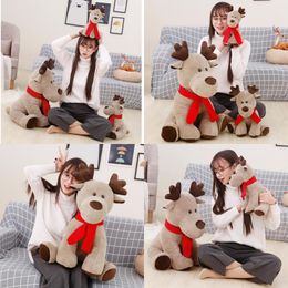 New Creative Elk Christmas Doll Plush Toy Doll Doll Girl and Children's Gift One Piece for Delivery
