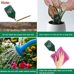 1-5pcs Mini soil Moisture Sensor Metre Probe Gardening Plant Flower Water Analyzer Test Portable Detector Metal Hygrometer Tool