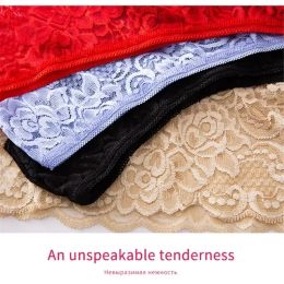 M-3XL Women Thongs Plus Size Underpants Sexy Lace Panties Solid Color Briefs Low Waist Underwear Lady Breathable Intimates