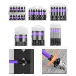 10/20pcs Non-Slip PH2 Cross Screwdriver Set Magnetic Batch Head Impact Drill Bit Cross Screwdriver 25/50/65/70/90/150mm